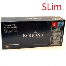 Гильзы сигаретные KORONA SLIM 250 шт для табака